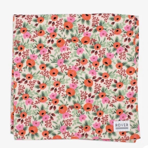 NWT Rosa Small Blush Floral Dog Bandana - Picture 2 of 4